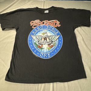 Vintage‎ 1989 Aerosmith Concert Shirt Pump Tour Aero Force One XL